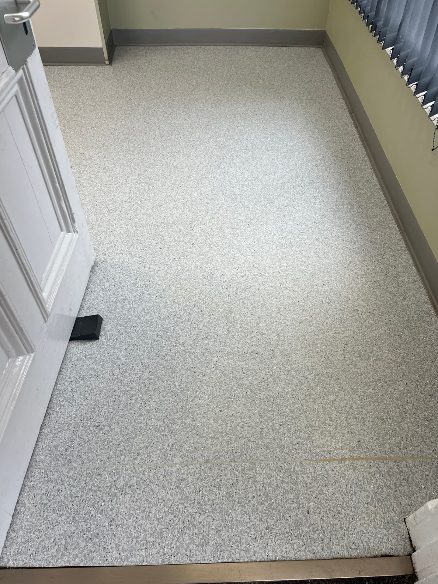 Safety floor in Rotherham before and after professional cleaning, after professional cleaning