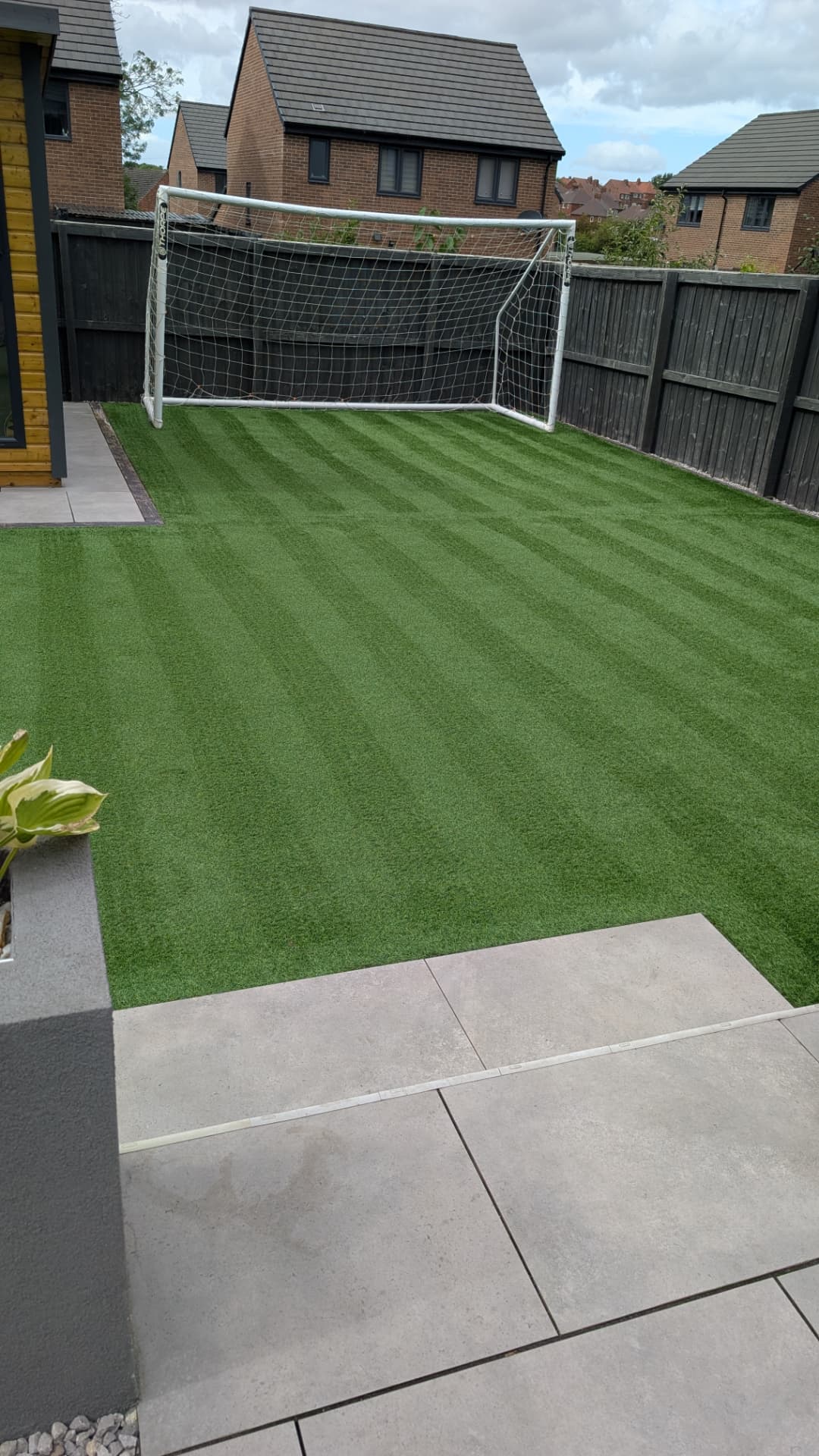 Artificial grass before and after clean, Rotherham, after professional cleaning